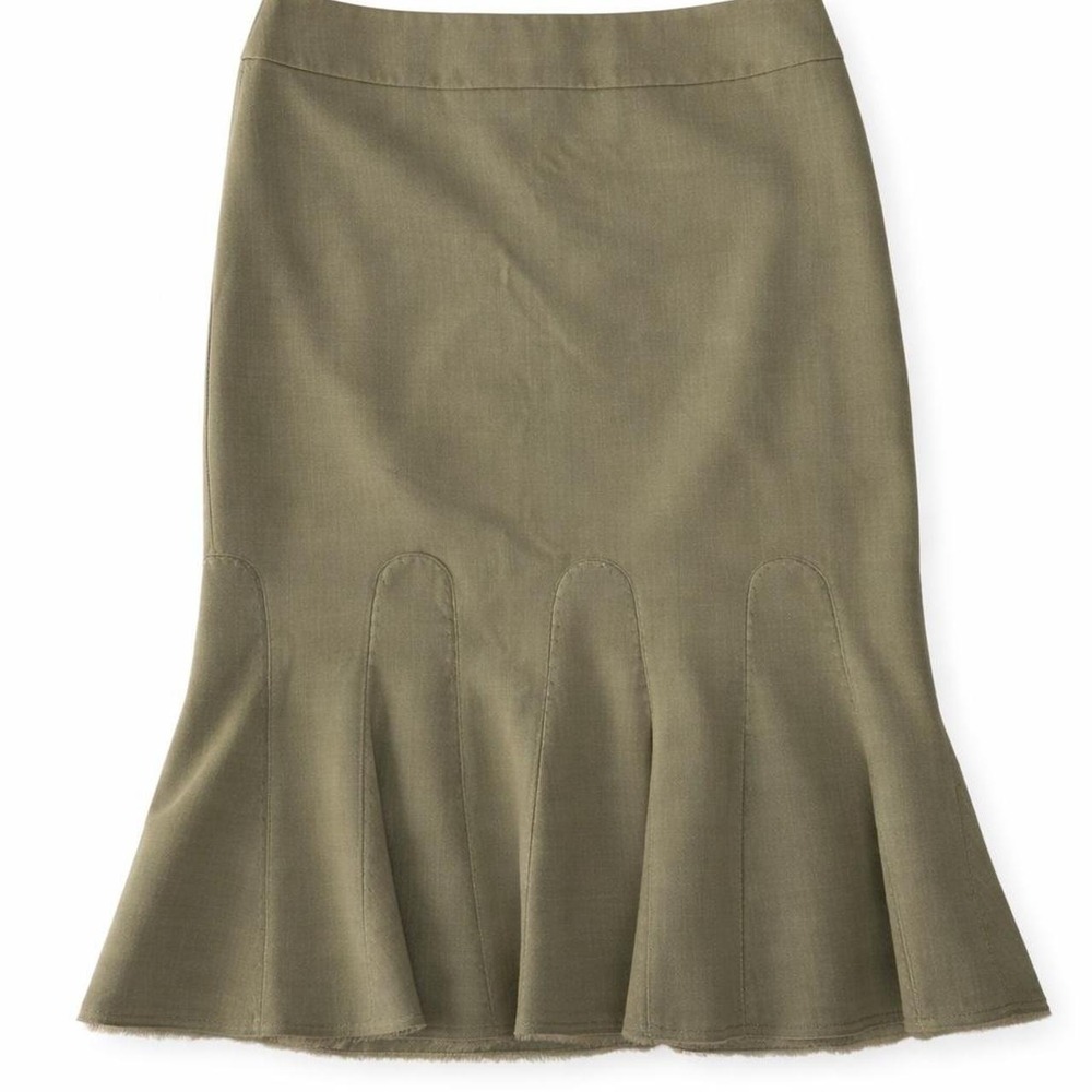 Tahari Pencil Skirt with Ruffle Hem